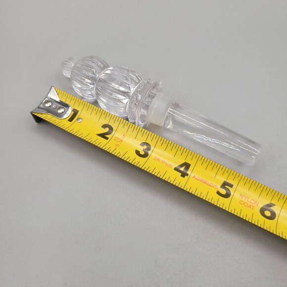 Mikasa Monterey Bottle Stopper Austrian Crystal Clear Glass Ribbed Tiered - Picture 6 of 6